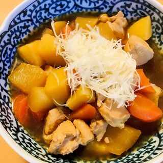 お肉と根菜のあまから煮●どんなお肉でもできます